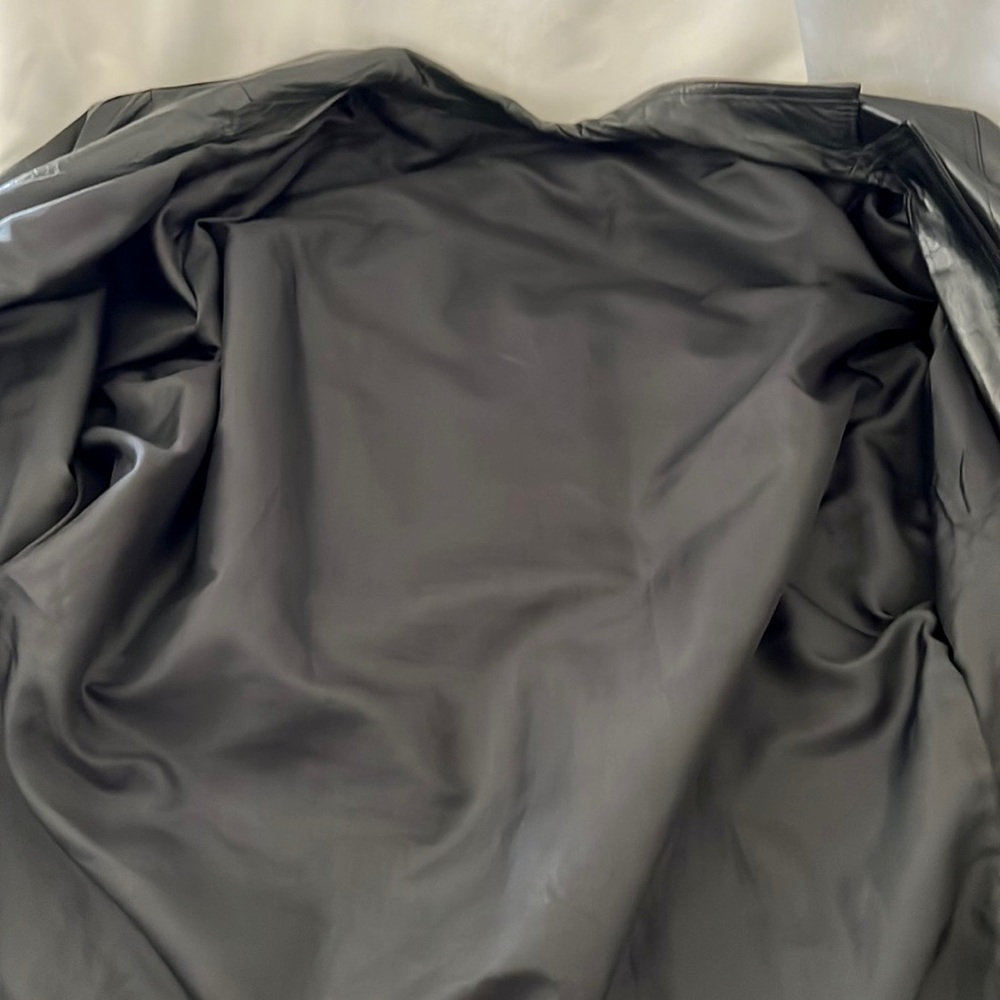 Vintage~Leather Coat~Full Length / 80’s~90’s - Picture 9 of 16